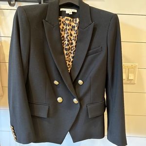 Veronica Beard Black “Gail” Cropped Dickey Jacket